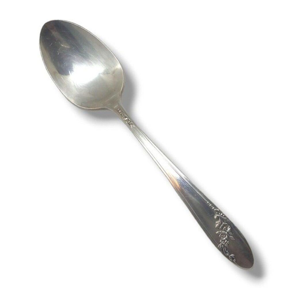 Oneida Tudor Community Plate Queen Bess II Teaspoon-Vintage-Silver Plate-MCM